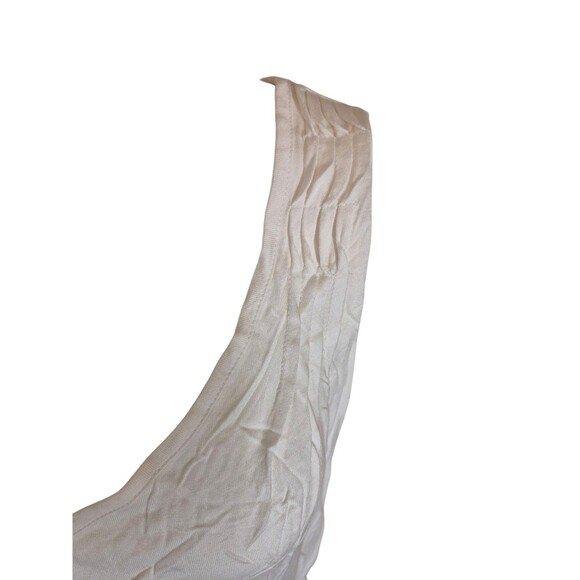 Talbots Pleated Ruched Tank Top Layering Top Jersey White Sz XL NEW - Picture 2 of 6